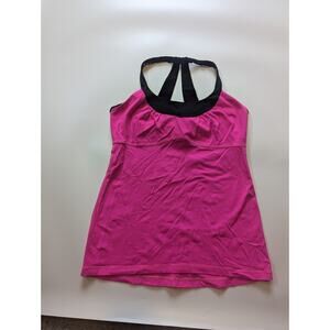 Barbie Lululemon Pink Black Activewear Workout Tank Top